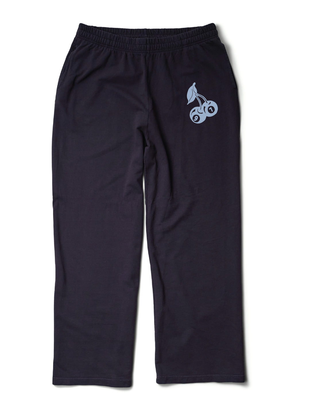 With Love Cherry Midnight Sky Sorority Light Weight Wide Leg Pants