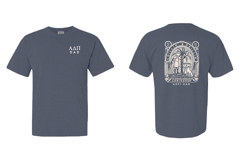 LIFE IS GOOD® Alpha Delta Pi Chillin' and Grillin' Dad Tee