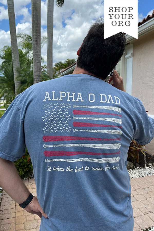 Baseball Sorority Dad Tee - 2XL - 3XL