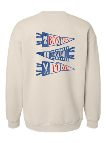 Boston Baseball Pennant Crewneck