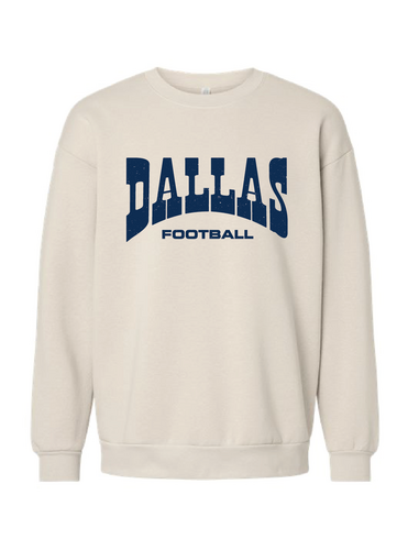 Dallas Football Bone Crewneck