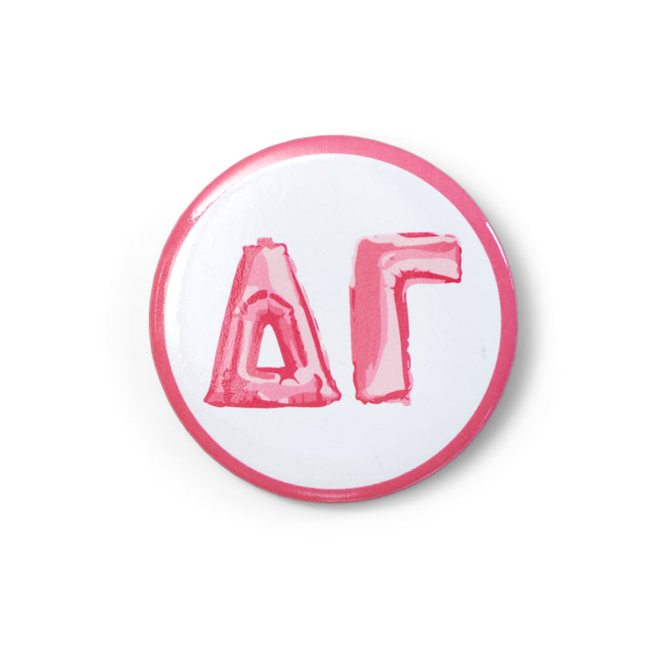 Balloon Greek Letters Sorority Button