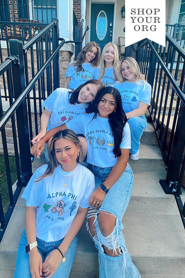 LIFE IS GOOD® Sorority Symbols Tee