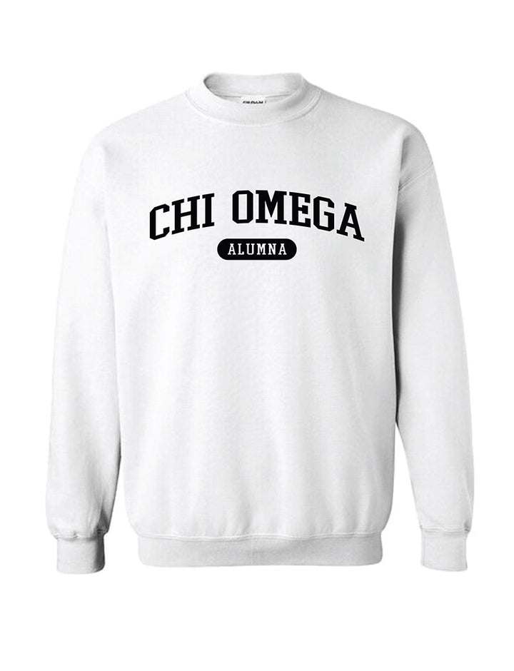 Black and White Sorority Alumna Matching Set Crewneck