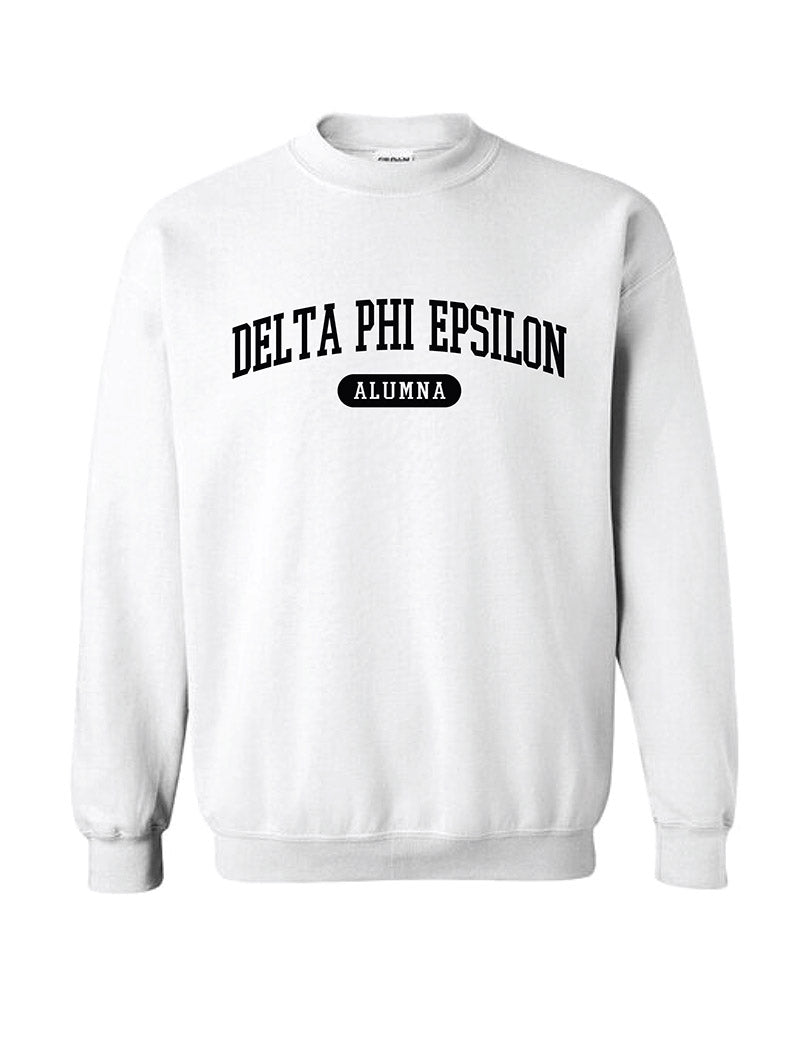 Black and White Sorority Alumna Matching Set Crewneck