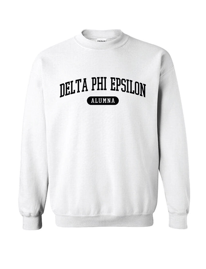 Black and White Sorority Alumna Matching Set Crewneck