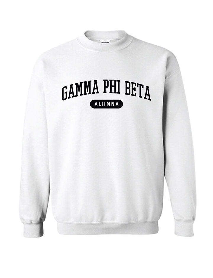 Black and White Sorority Alumna Matching Set Crewneck