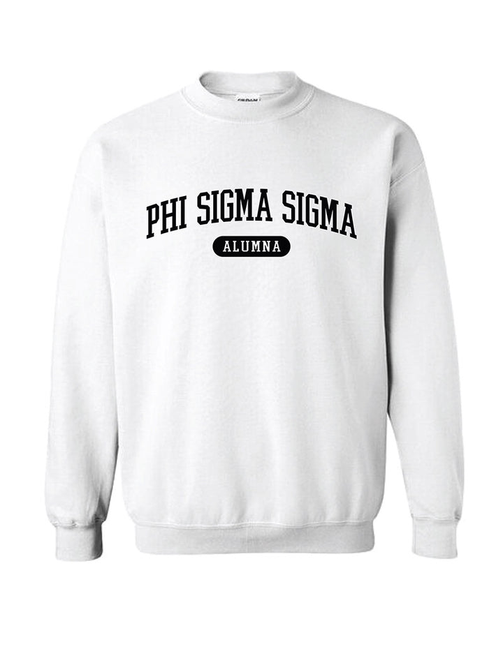 Black and White Sorority Alumna Matching Set Crewneck