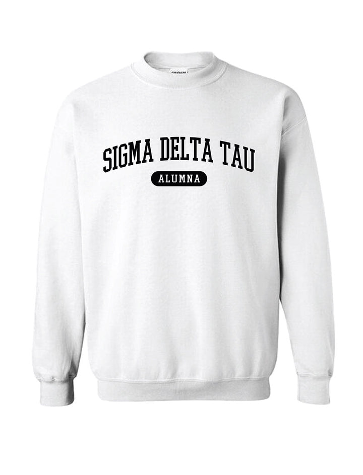 Black and White Sorority Alumna Matching Set Crewneck