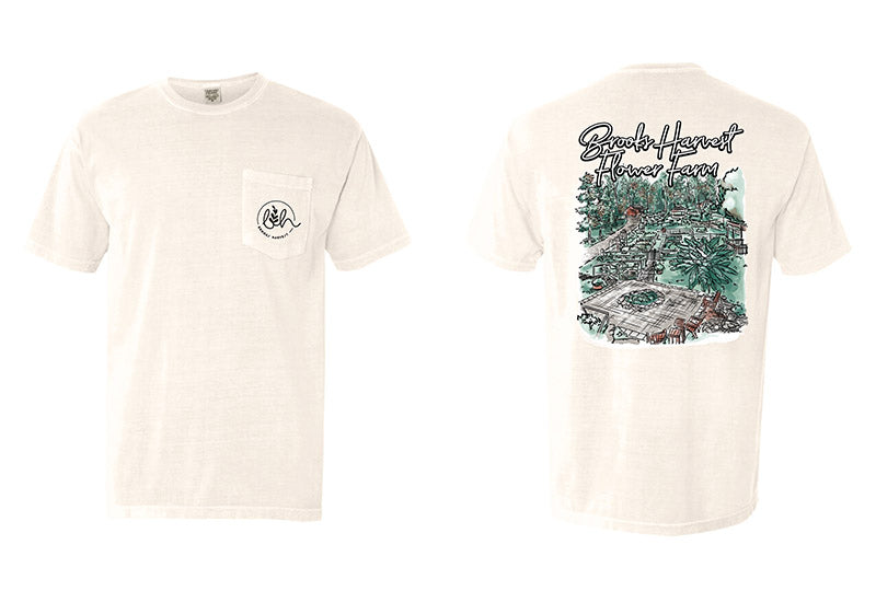 Brooks Harvest Flower Farm Ivory Venue Tee