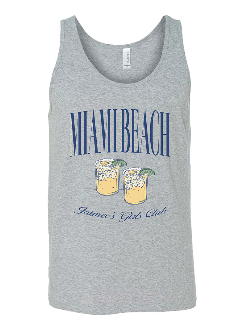 Miami Beach Grey Tank