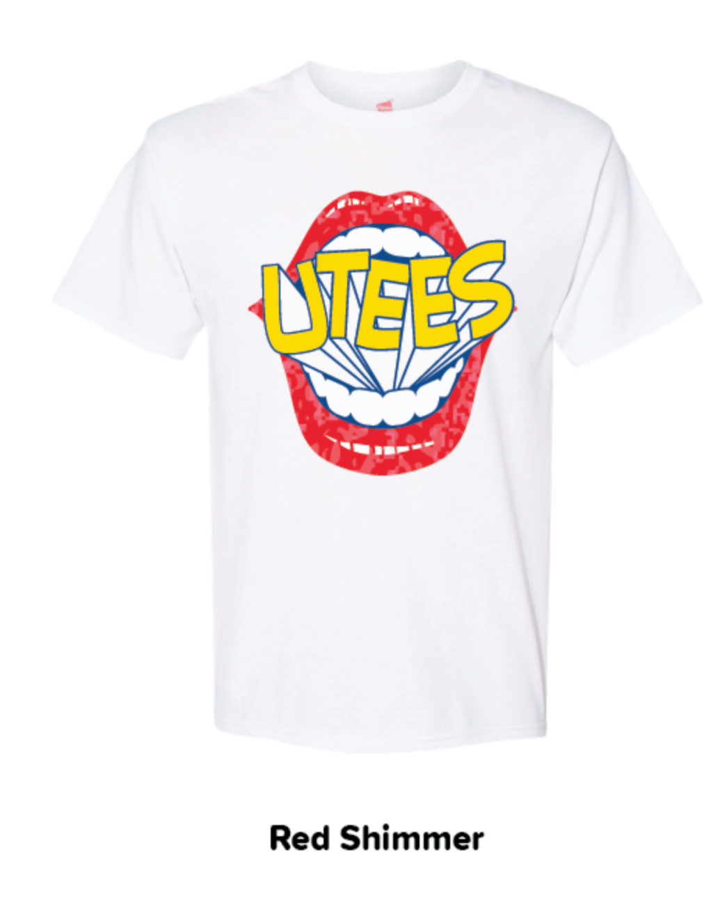 Red Shimmer Sample Tee