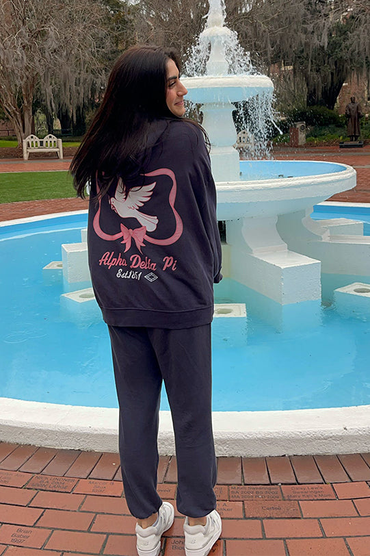 Midnight Sky Alpha Delta Pi Dove Matching Set Light Weight Hoodie