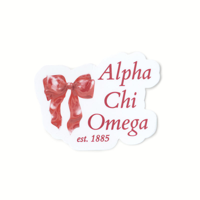 Red Bow Sorority Sticker