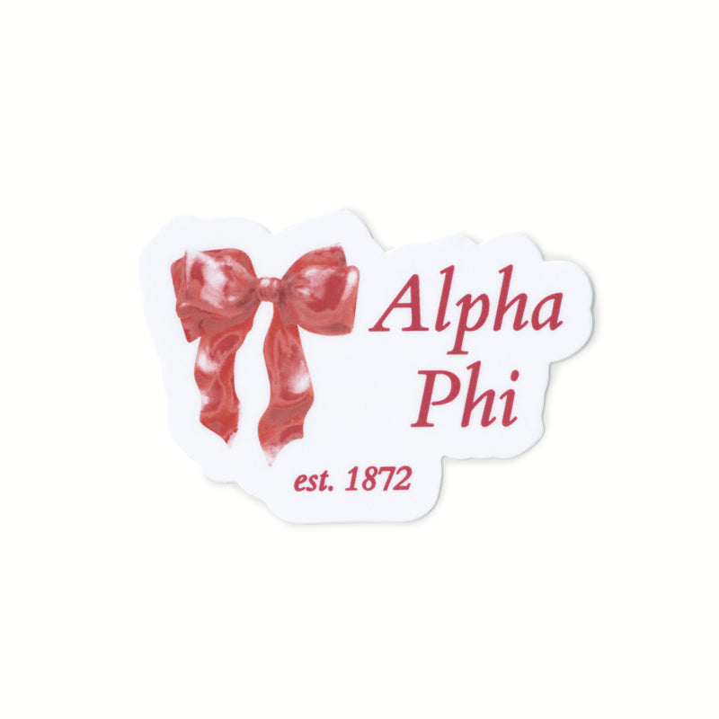 Red Bow Sorority Sticker