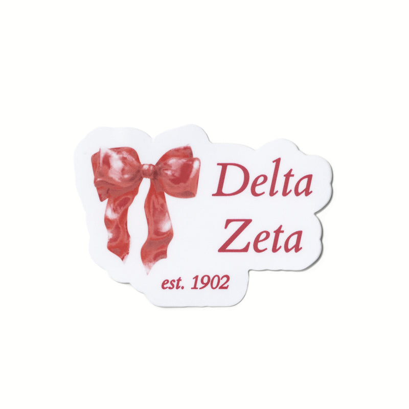 Red Bow Sorority Sticker