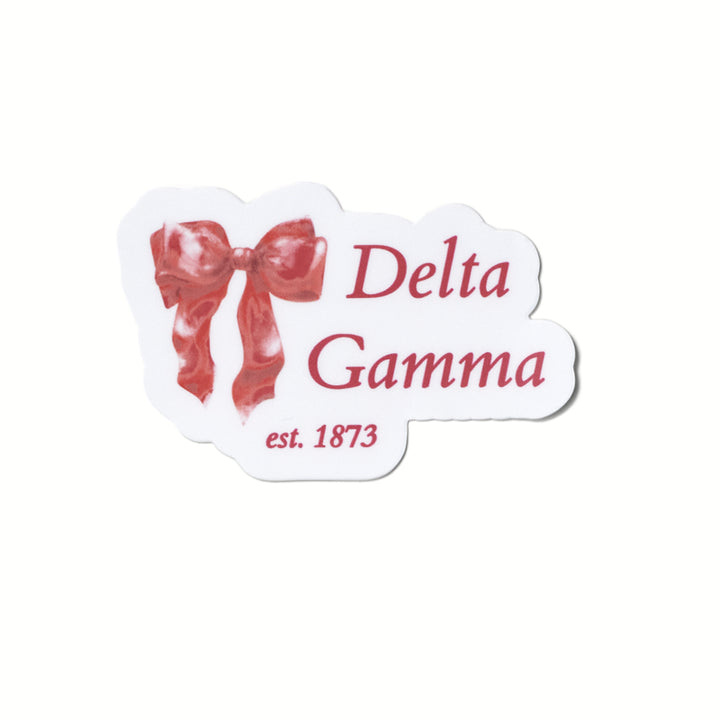 Red Bow Sorority Sticker