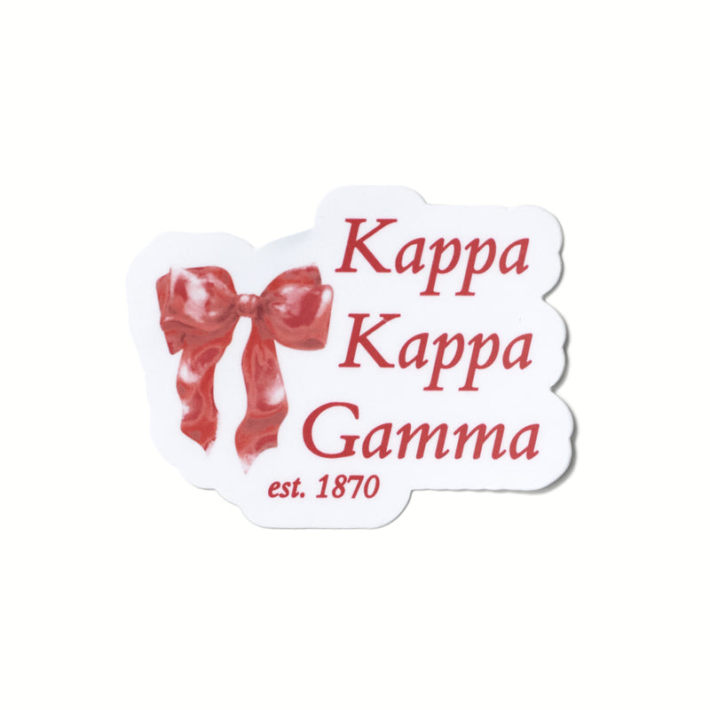 Red Bow Sorority Sticker