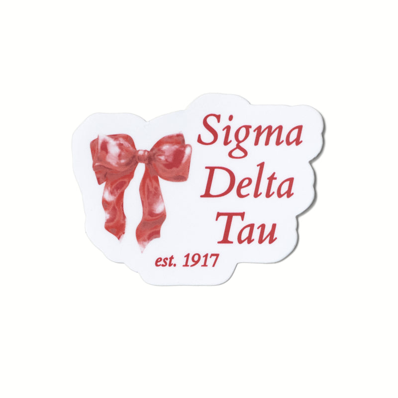 Red Bow Sorority Sticker