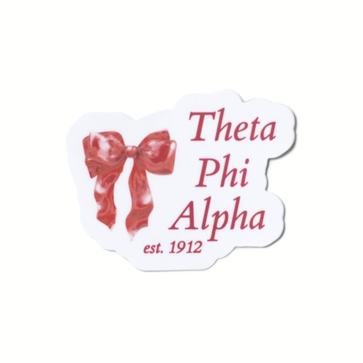 Red Bow Sorority Sticker