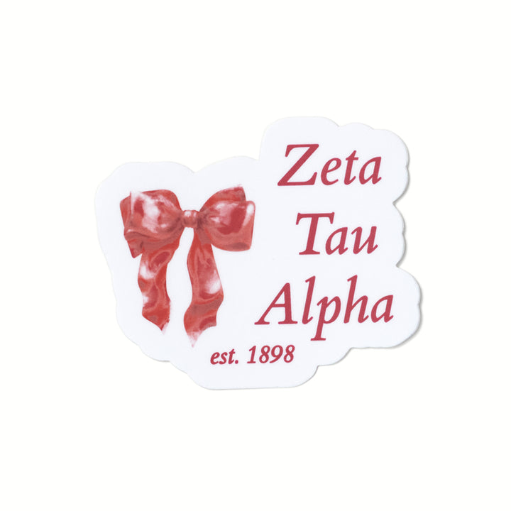 Red Bow Sorority Sticker