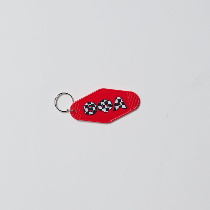 Checkered Sorority Keychain