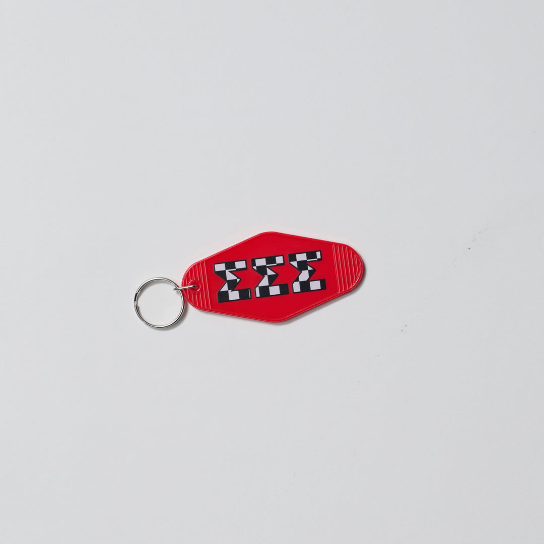 Checkered Sorority Keychain