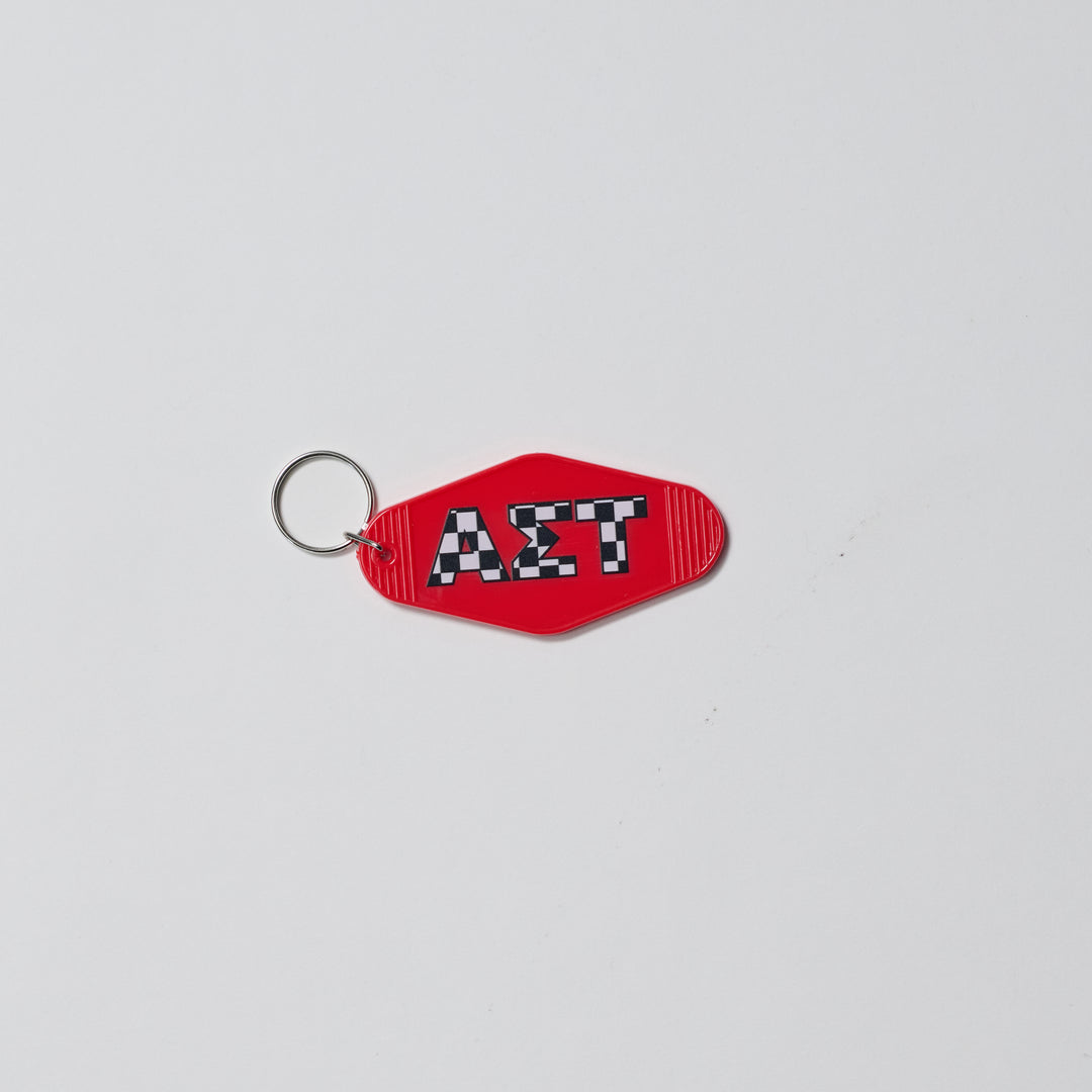 Checkered Sorority Keychain