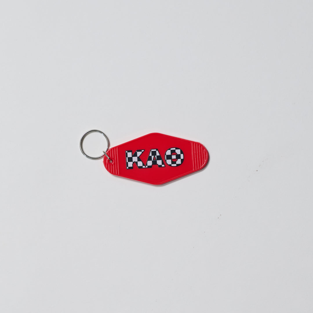 Checkered Sorority Keychain