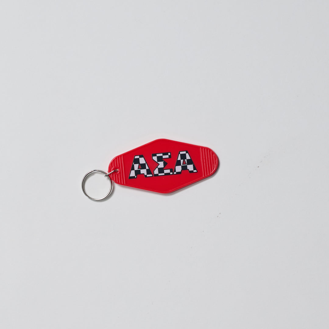 Checkered Sorority Keychain