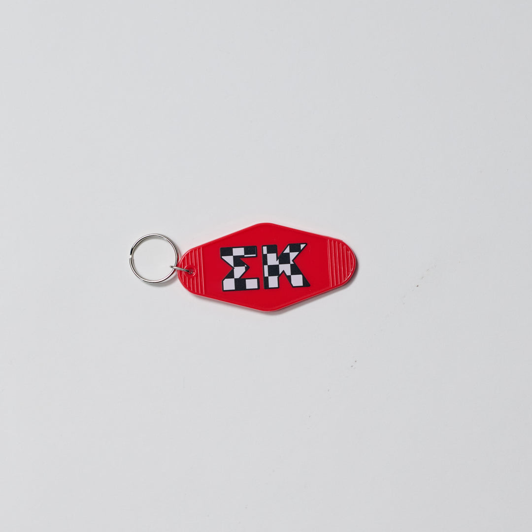 Checkered Sorority Keychain