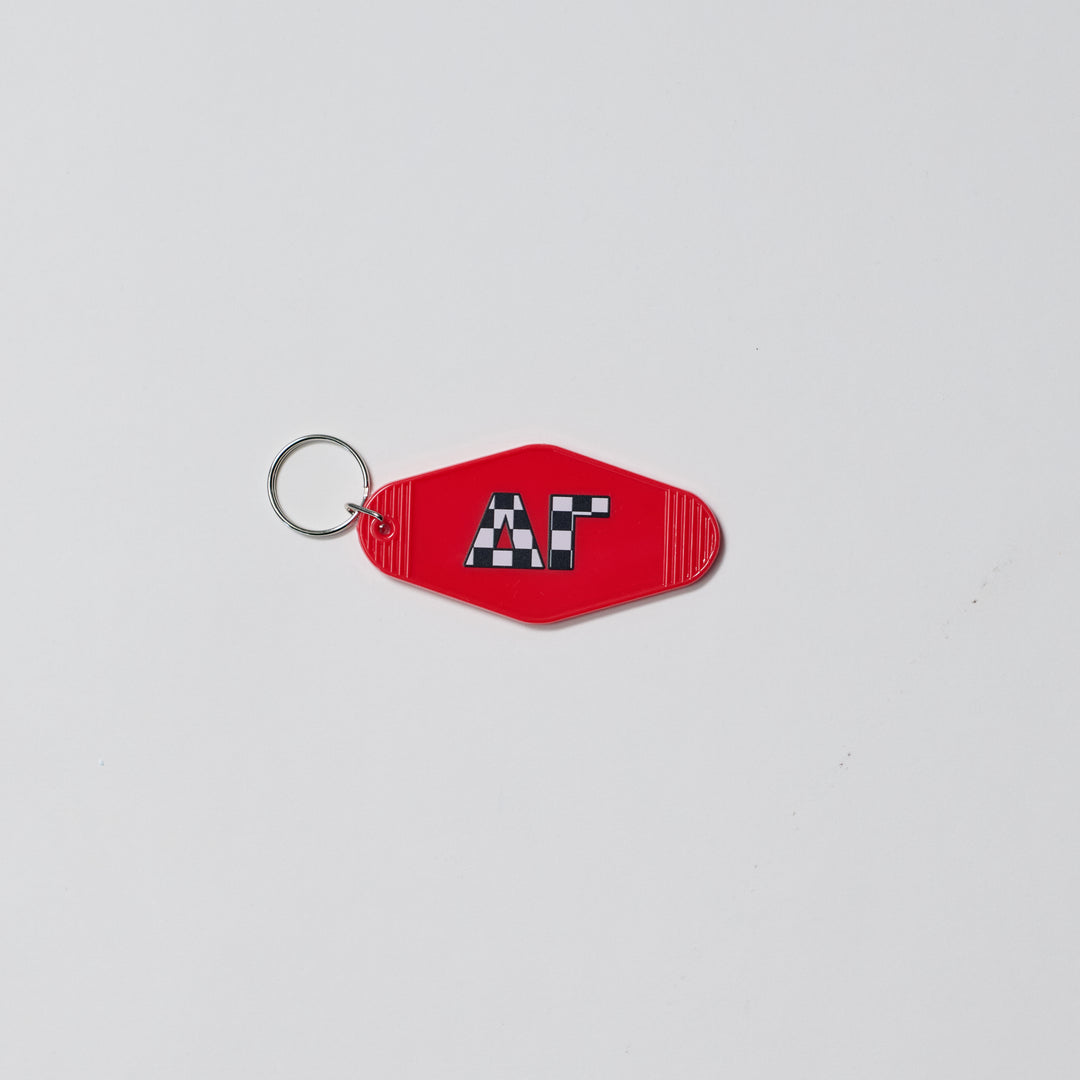 Checkered Sorority Keychain