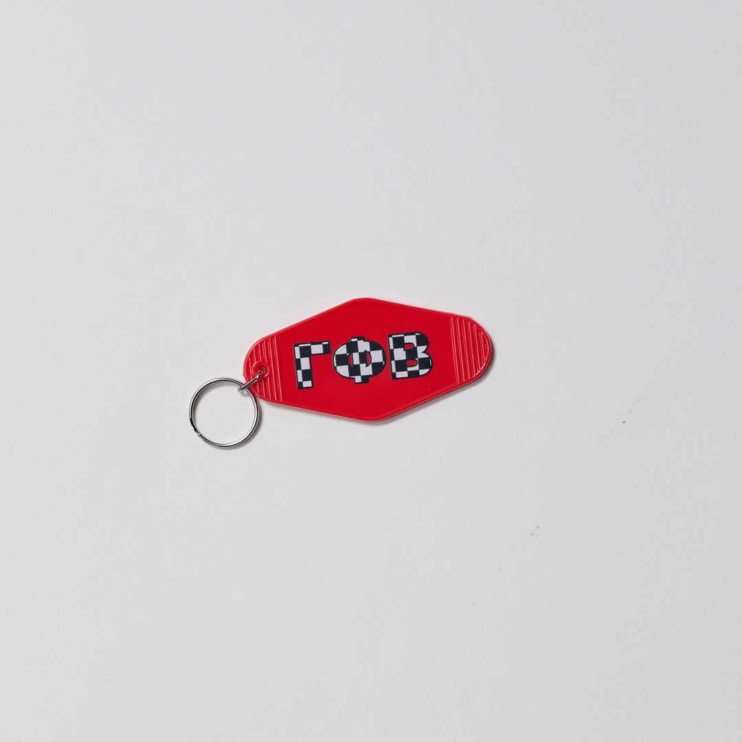 Checkered Sorority Keychain