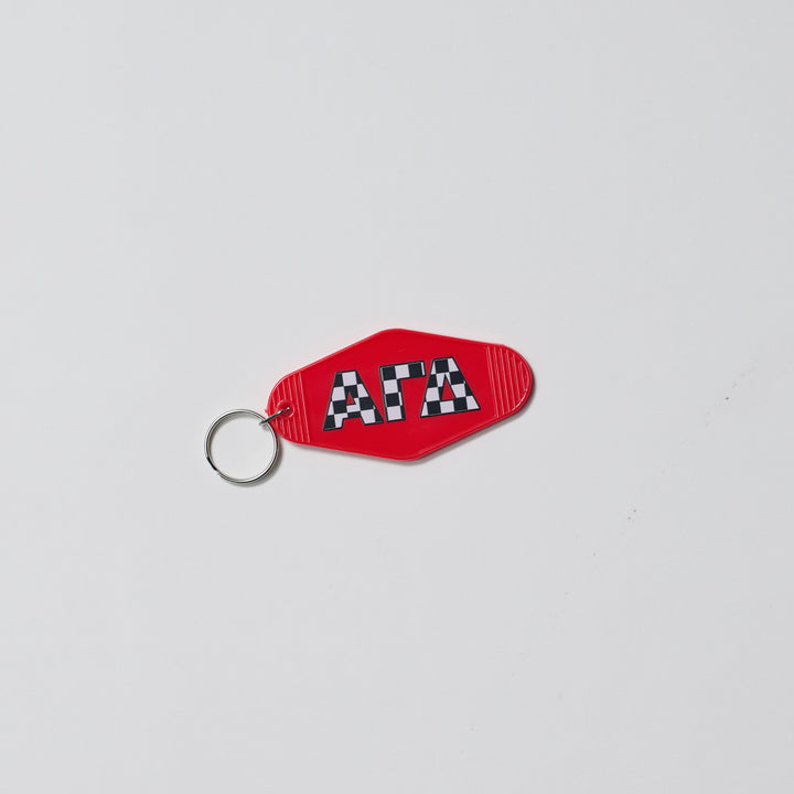 Checkered Sorority Keychain