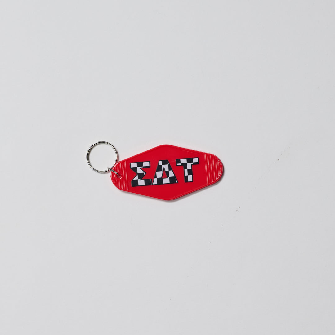 Checkered Sorority Keychain