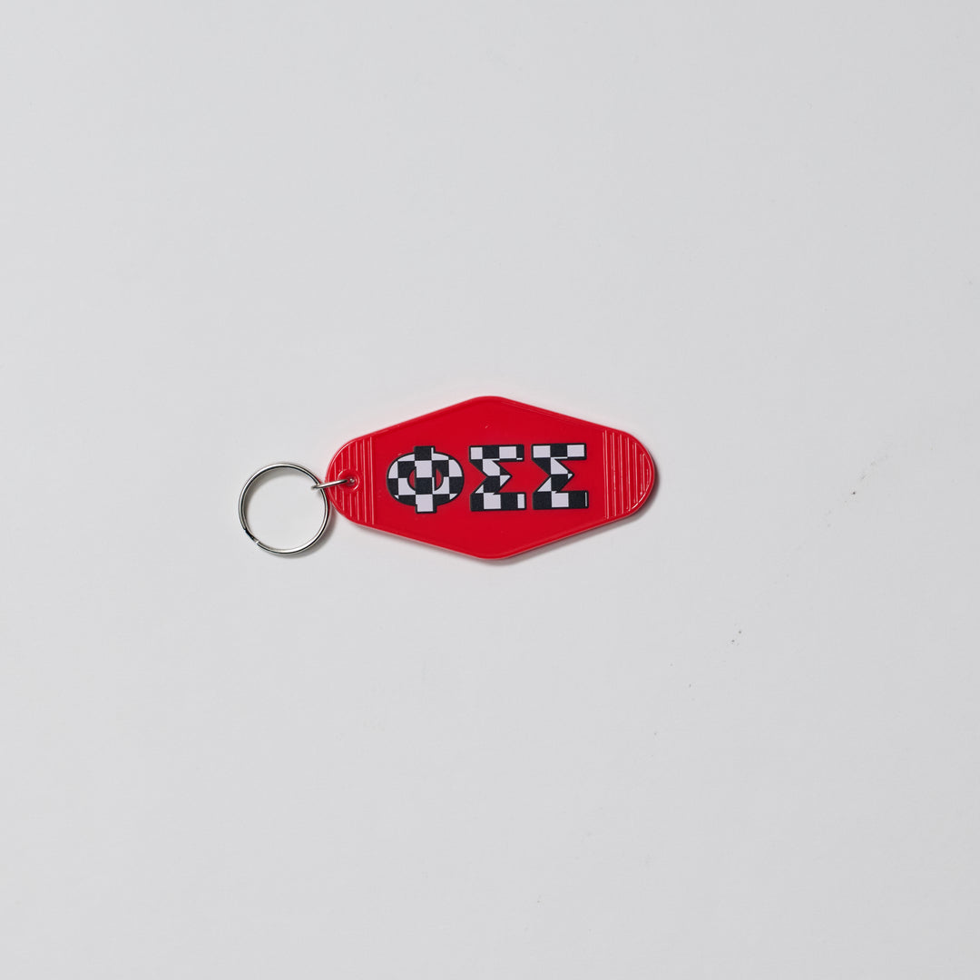 Checkered Sorority Keychain