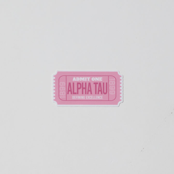 Admission Ticket Sorority Sticker