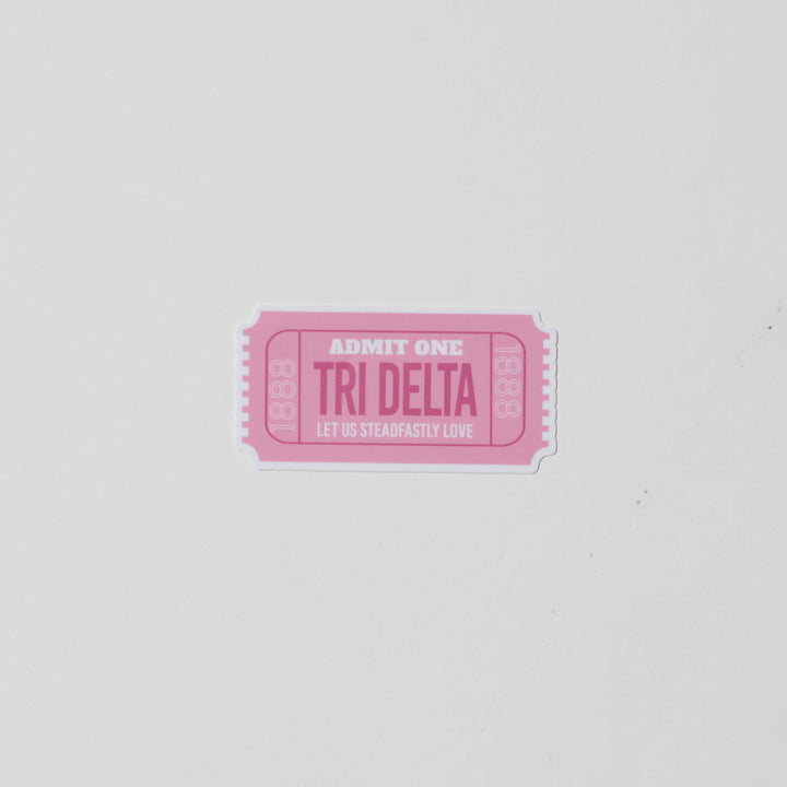 Admission Ticket Sorority Sticker