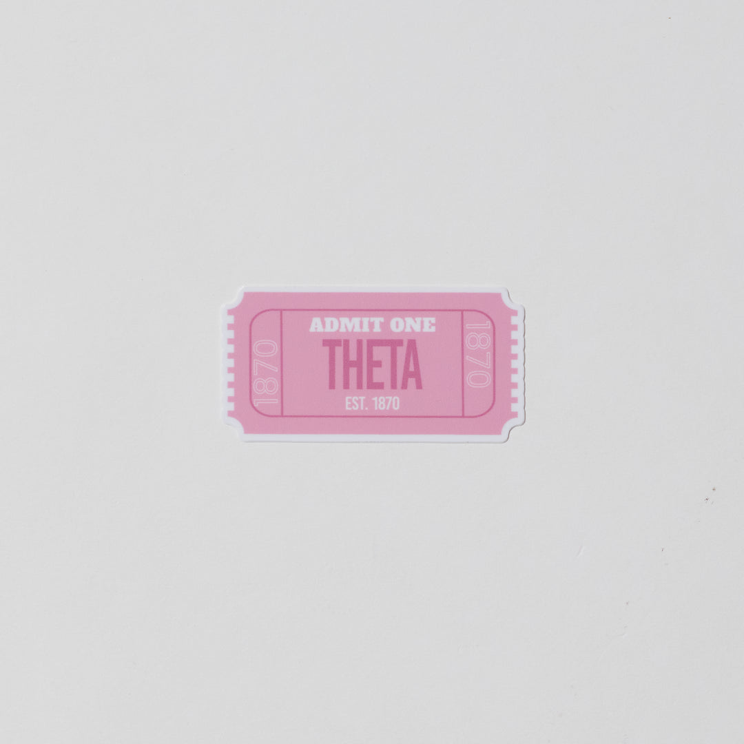 Admission Ticket Sorority Sticker