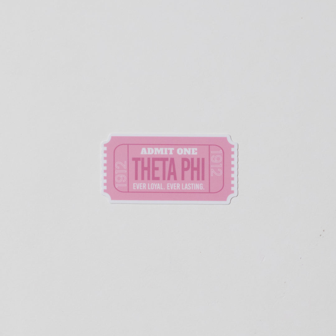 Admission Ticket Sorority Sticker