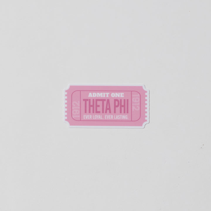 Admission Ticket Sorority Sticker