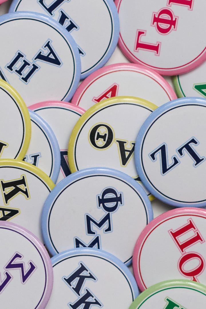 Greek Letter Sorority Button