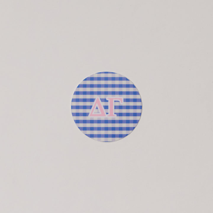 Gingham Circle Sorority Sticker