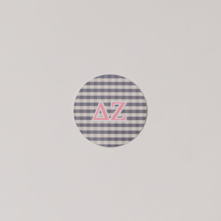 Gingham Circle Sorority Sticker
