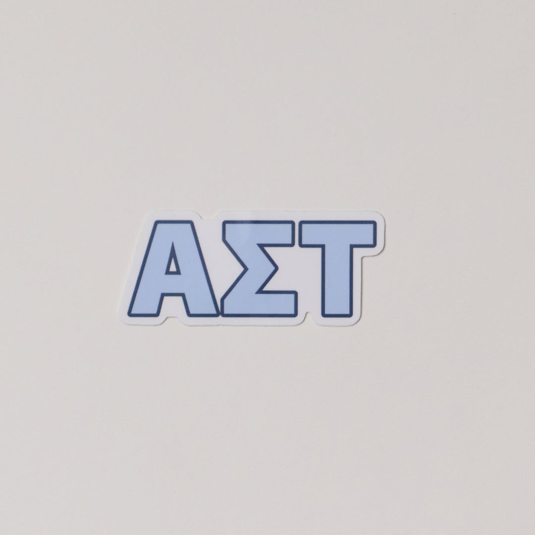 Blue Greek Letter Sorority Sticker