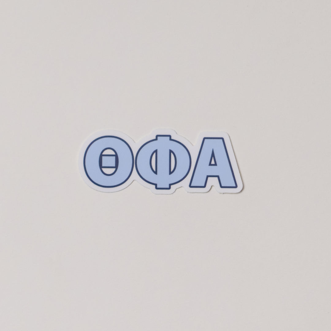 Blue Greek Letter Sorority Sticker