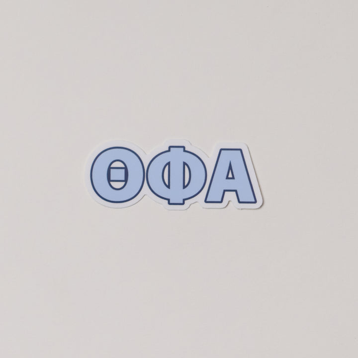 Blue Greek Letter Sorority Sticker