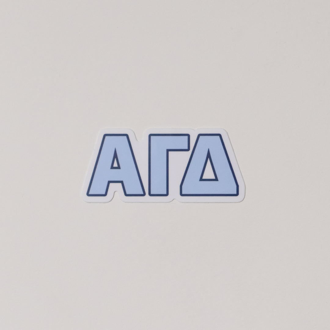 Blue Greek Letter Sorority Sticker