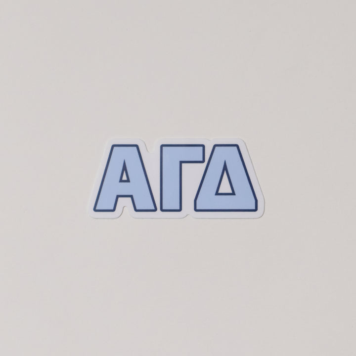Blue Greek Letter Sorority Sticker