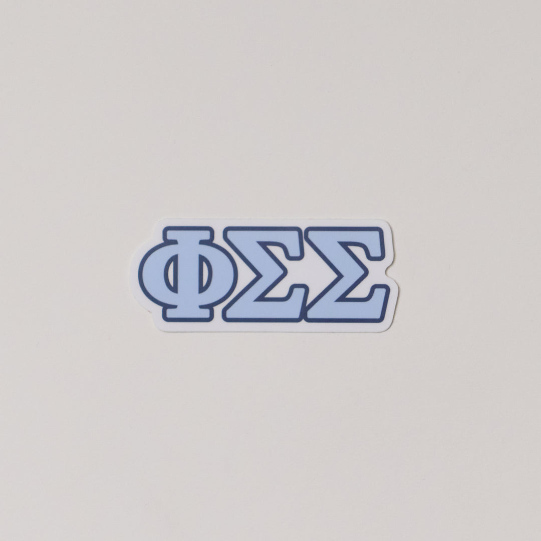 Blue Greek Letter Sorority Sticker